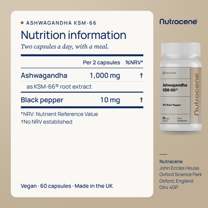 ashwagandha, nutrition information