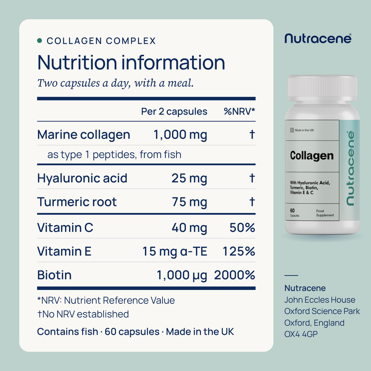 collagen, nutrition information