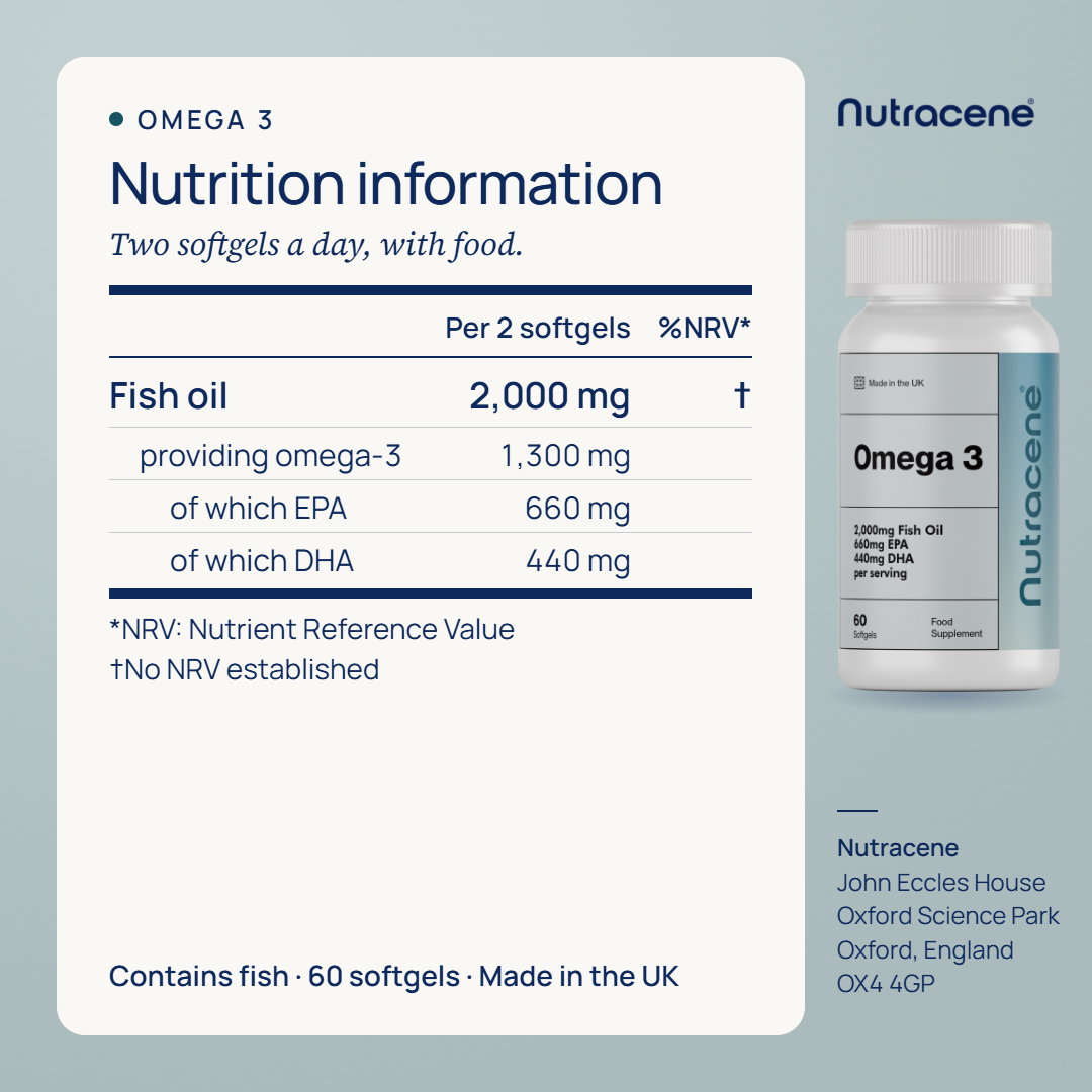 omega3, nutrition information